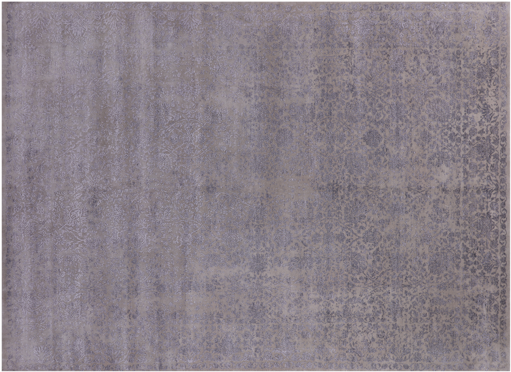 SUPER SALE 8' 10" X 12' 0" Handmade Wool & Silk Persian Tabriz Rug - Q21694