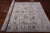 SUPER SALE Ivory 6' 0" X 9' 3" Wool & Silk Persian Tabriz Hand-Knotted Rug - Q21699