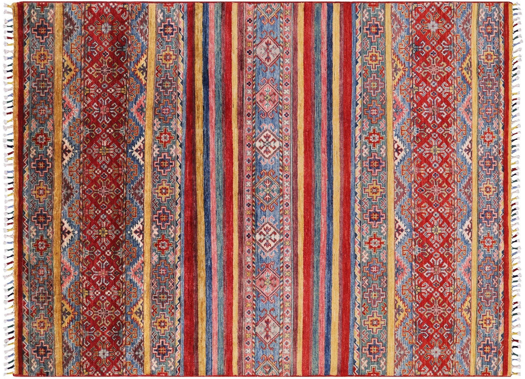 Super Kazak Hand Knotted Wool Khorjin Rug - Manhattan Rugs