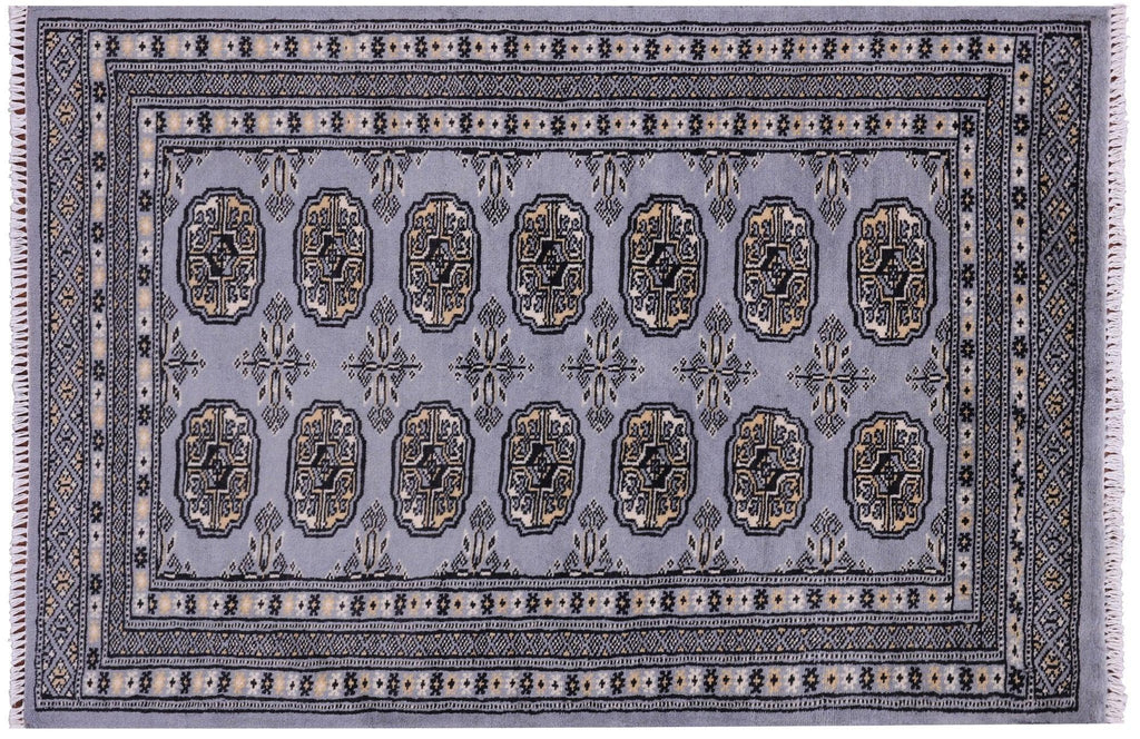 Silky Bokhara Hand Knotted Wool Rug - Manhattan Rugs