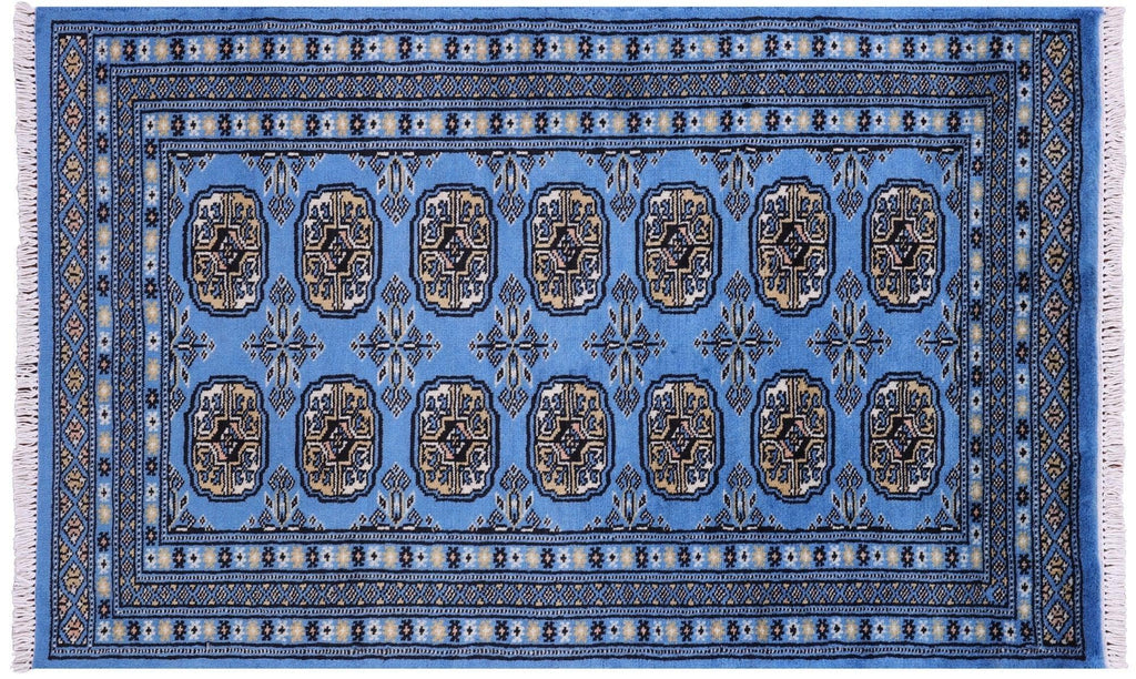 Hand Knotted Silky Bokhara Wool Rug - Manhattan Rugs