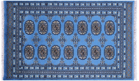 Silky Bokhara Hand Knotted Wool Rug - Manhattan Rugs
