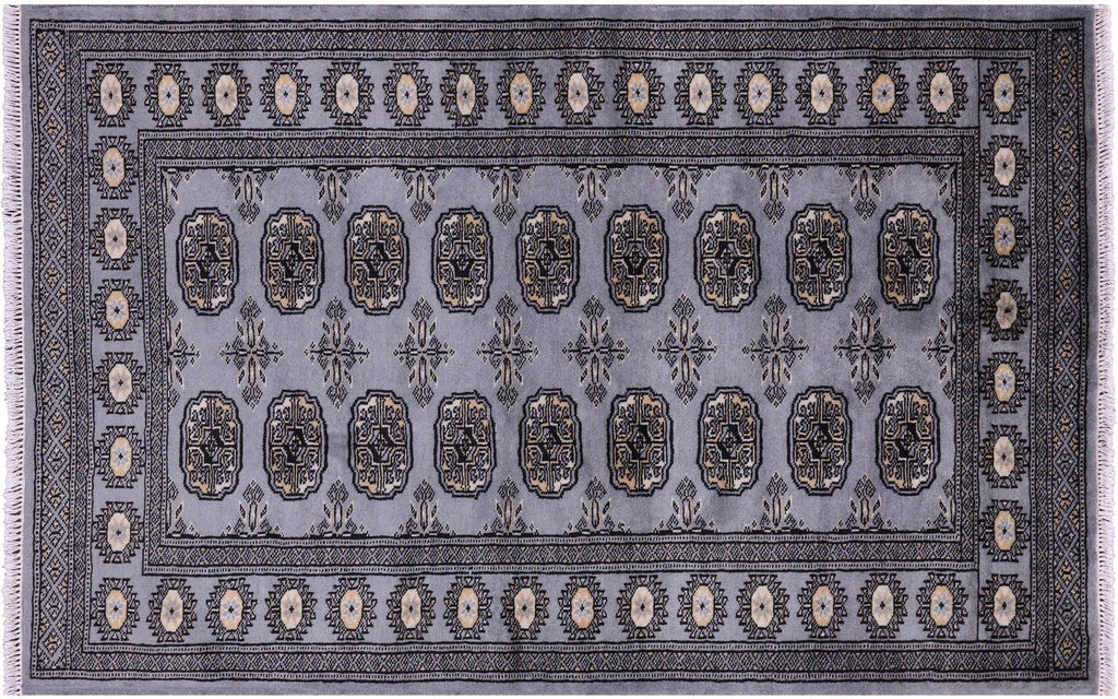 Hand-Knotted Silky Bokhara Rug - Manhattan Rugs