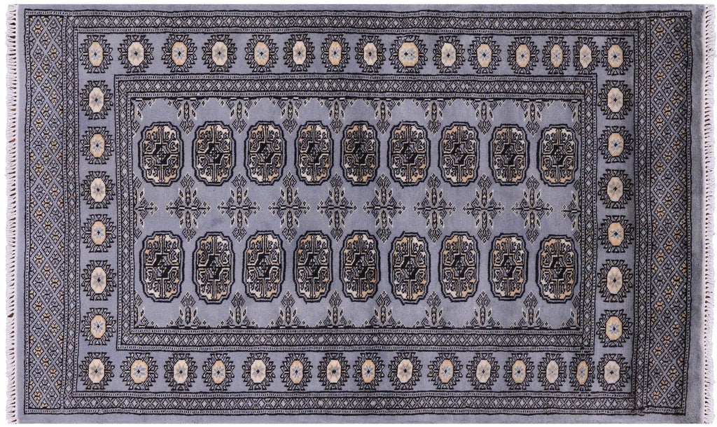 Hand-Knotted Silky Bokhara Wool Rug - Manhattan Rugs