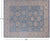 Blue 7' 11" X 9' 8" Turkish Oushak Washed Out Hand Knotted Rug - Q22005
