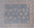 Blue 7' 11" X 9' 8" Turkish Oushak Washed Out Hand Knotted Rug - Q22005