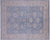 Blue 7' 11" X 9' 8" Turkish Oushak Washed Out Hand Knotted Rug - Q22005