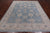 Blue 7' 11" X 9' 8" Turkish Oushak Washed Out Hand Knotted Rug - Q22005