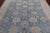 Blue 7' 11" X 9' 8" Turkish Oushak Washed Out Hand Knotted Rug - Q22005
