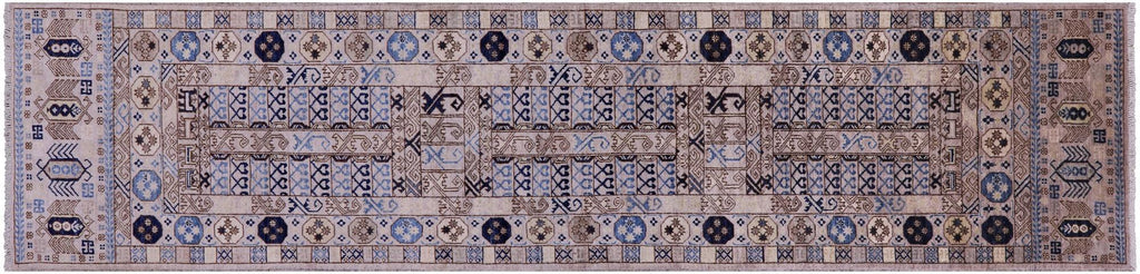 Runner Fine Turkmen Ersari Hand Knotted Rug - Manhattan Rugs