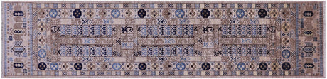 Runner Fine Turkmen Ersari Hand Knotted Rug - Manhattan Rugs