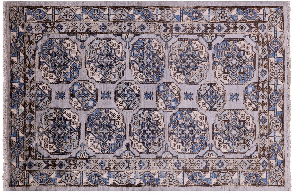 Hand-Knotted Super Turkmen Ersari Wool Rug - Manhattan Rugs