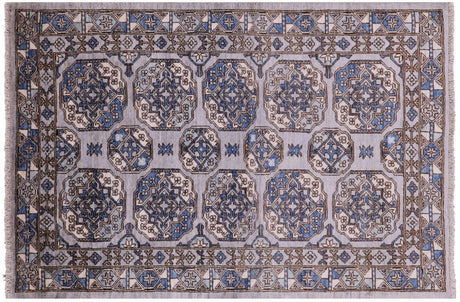 Hand-Knotted Super Turkmen Ersari Wool Rug - Manhattan Rugs