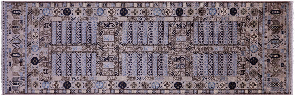 Fine Turkmen Ersari Handmade Wool Runner Rug - Manhattan Rugs