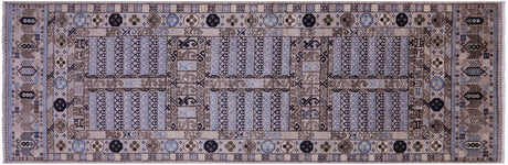 Fine Turkmen Ersari Handmade Wool Runner Rug - Manhattan Rugs