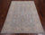 Silver 4' 0" X 5' 9" Turkish Oushak Washed Out Handmade Rug - Q22075