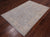 Silver 4' 0" X 5' 9" Turkish Oushak Washed Out Handmade Rug - Q22075