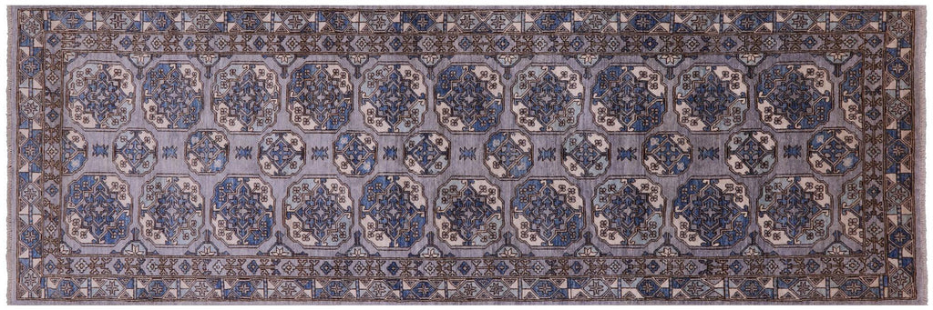 Super Turkmen Ersari Handmade Wool Runner Rug - Manhattan Rugs