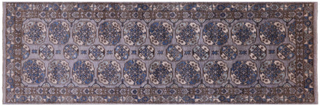 Super Turkmen Ersari Handmade Wool Runner Rug - Manhattan Rugs