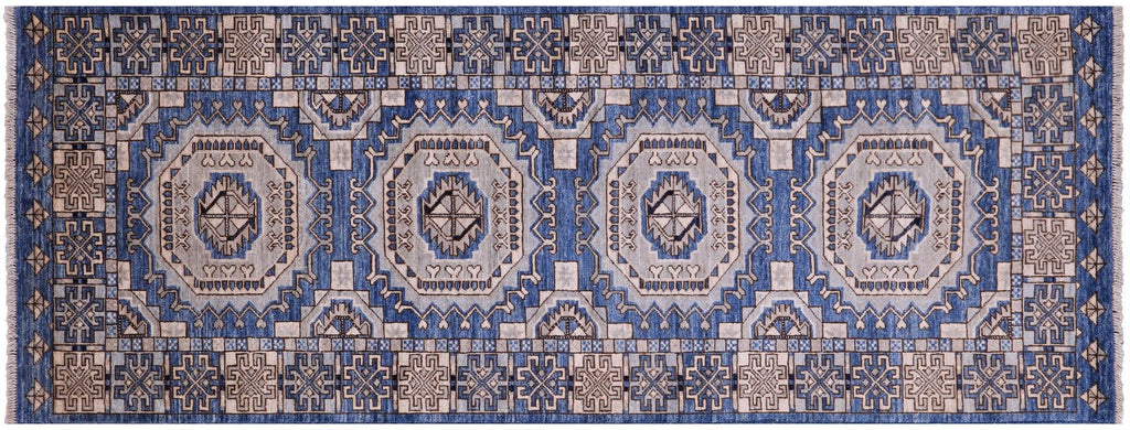 Handmade Super Turkmen Ersari Wool Runner Rug - Manhattan Rugs