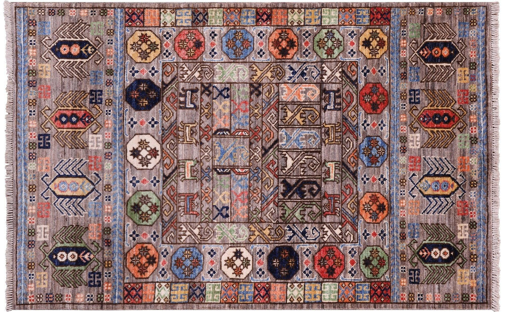 Fine Turkmen Ersari Hand Knotted Wool Rug - Manhattan Rugs