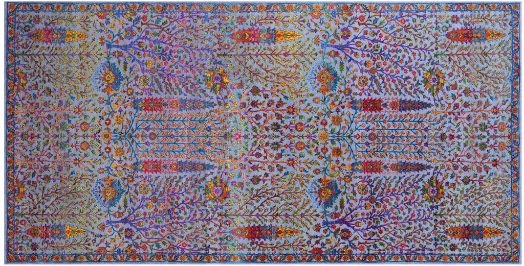 Wool & Silk Persian Ziegler Handmade Rug - Manhattan Rugs