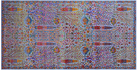 Wool & Silk Persian Ziegler Handmade Rug - Manhattan Rugs