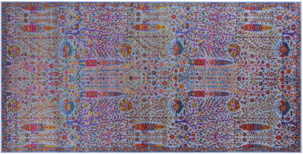 Persian Ziegler Hand Knotted Wool & Silk Rug - Manhattan Rugs