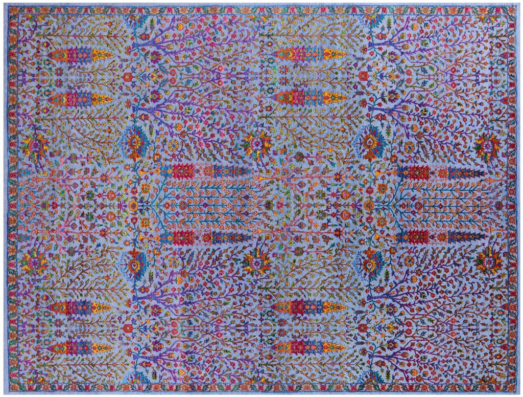 Wool & Silk Persian Ziegler Handmade Rug - Manhattan Rugs