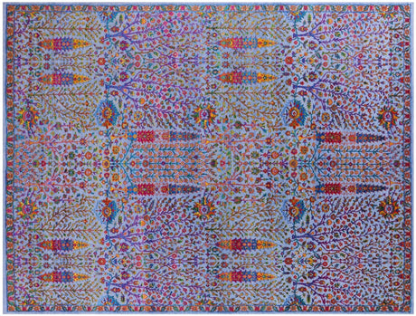 Wool & Silk Persian Ziegler Handmade Rug - Manhattan Rugs