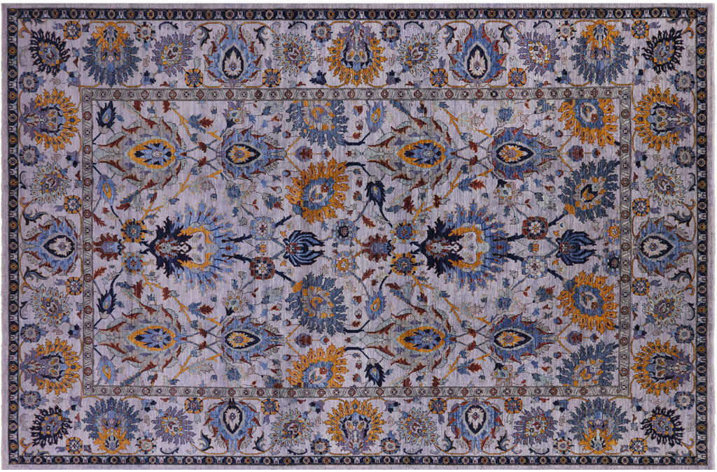 Grey Persian Tabriz Handmade Wool Rug 11' 11" X 17' 6" - Q22128