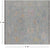 SUPER SALE Silver 8' Square Turkish Angora Oushak Hand Knotted Wool Rug - Q22148