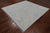 SUPER SALE Silver 8' Square Turkish Angora Oushak Hand Knotted Wool Rug - Q22148