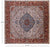 Ivory Square Handmade Persian Heriz Serapi Wool Rug - Manhattan Rugs