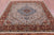 Ivory Square Handmade Persian Heriz Serapi Wool Rug - Manhattan Rugs
