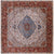 Ivory Square Persian Heriz Serapi Hand Knotted Rug - Manhattan Rugs