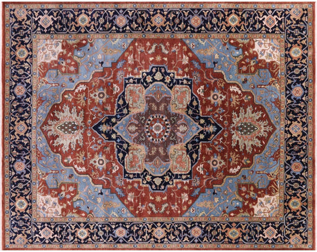 Persian Heriz Serapi Hand Knotted Wool Rug - Manhattan Rugs