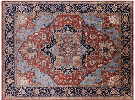 Persian Heriz Serapi Handmade Wool Rug - Manhattan Rugs