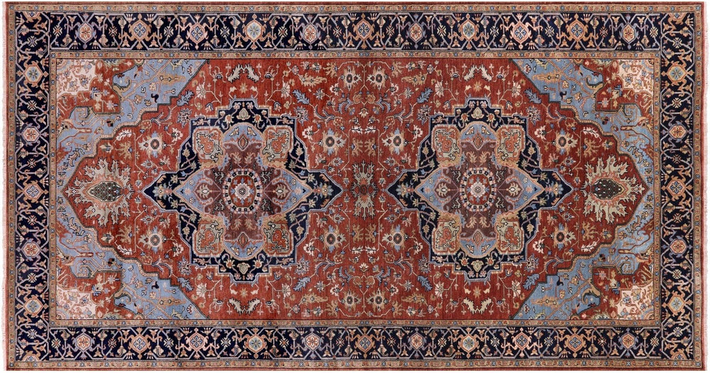 Persian Heriz Serapi Hand Knotted Wool Rug - Manhattan Rugs