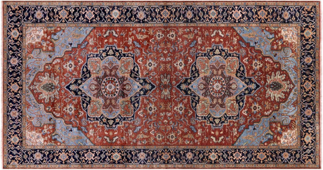 Persian Heriz Serapi Hand Knotted Wool Rug - Manhattan Rugs