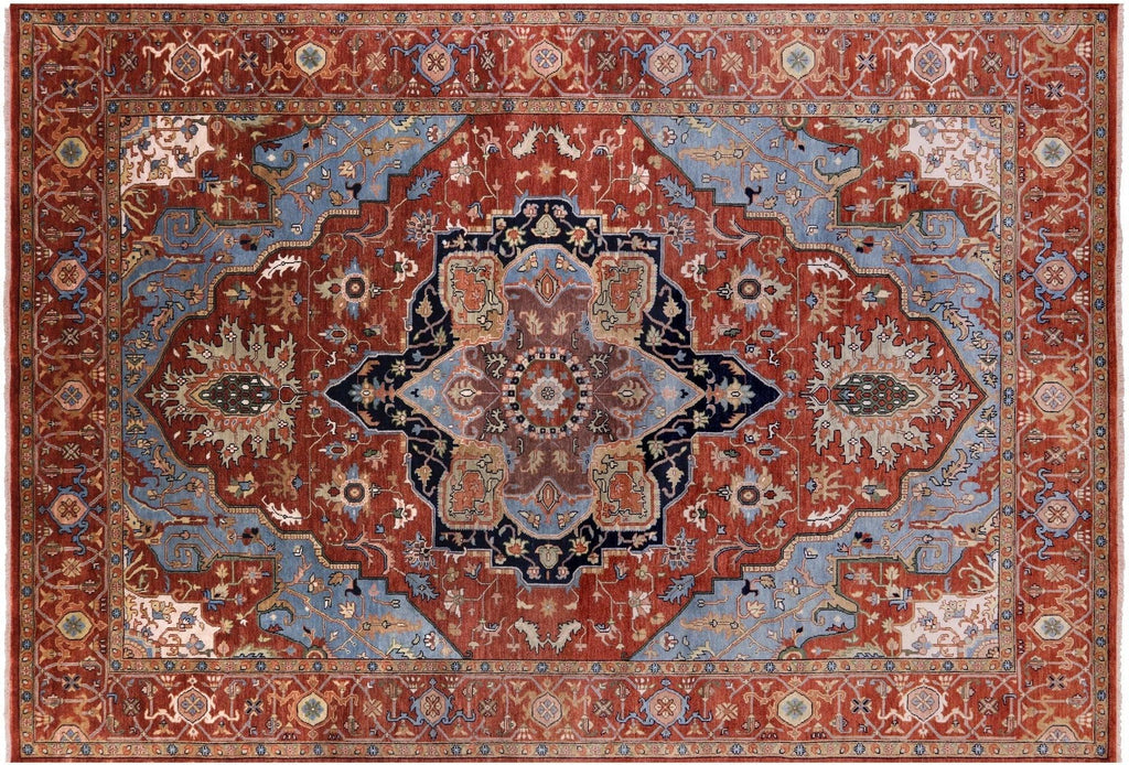 Persian Heriz Serapi Handmade Wool Rug - Manhattan Rugs