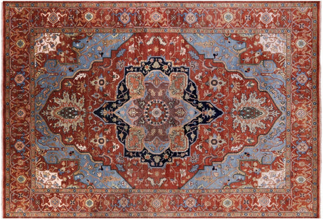 Persian Heriz Serapi Handmade Wool Rug - Manhattan Rugs