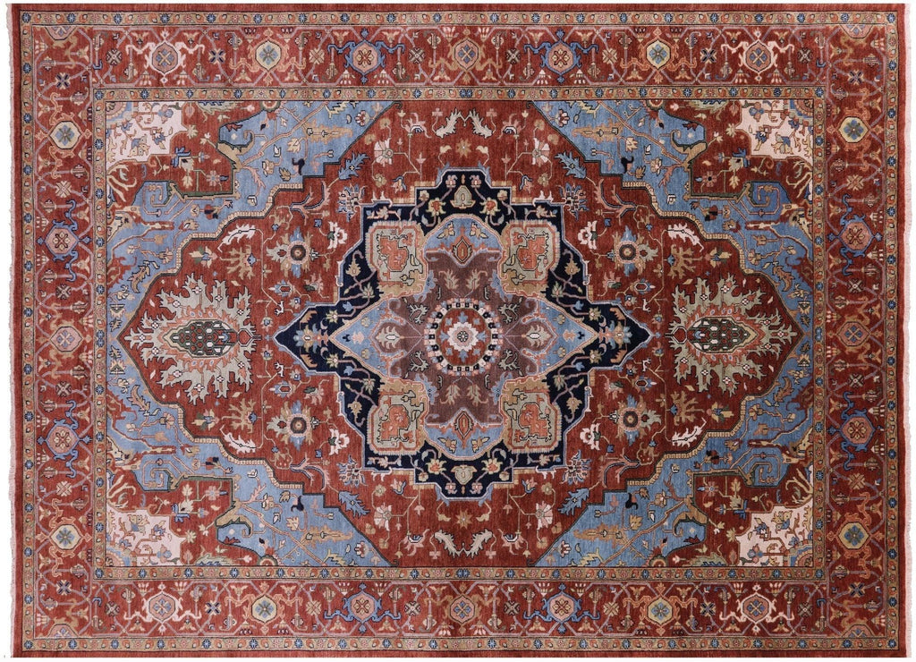 Persian Heriz Serapi Hand-Knotted Wool Rug - Manhattan Rugs