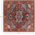 Square Persian Heriz Serapi Hand-Knotted Wool Rug - Manhattan Rugs