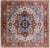 Ivory Square Persian Heriz Serapi Handmade Wool Rug - Manhattan Rugs