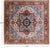 Ivory Square Persian Heriz Serapi Handmade Wool Rug - Manhattan Rugs
