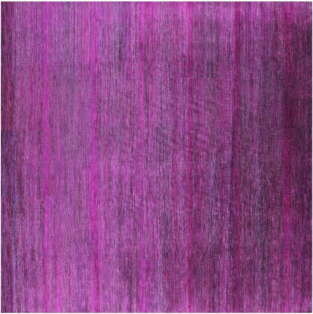 Purple Square Super Savannah Gabbeh Hand Knotted Wool & Silk Rug - Manhattan Rugs