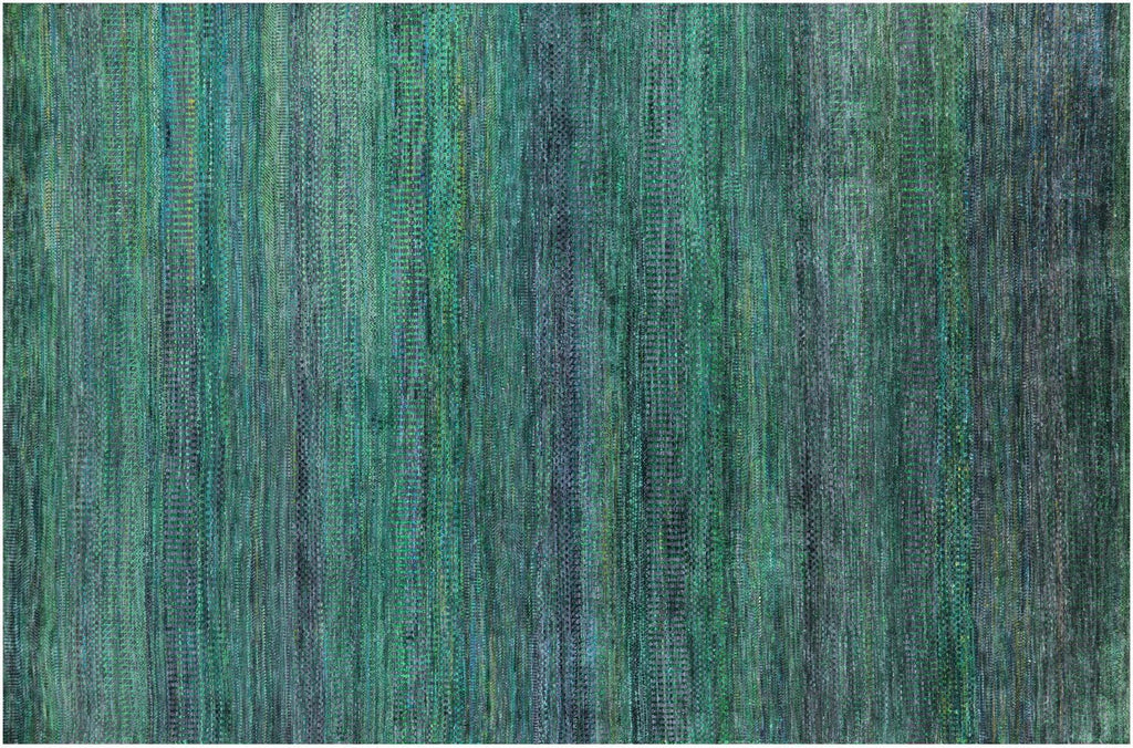 Purple Super Savannah Gabbeh Wool & Silk Handmade Rug - Manhattan Rugs