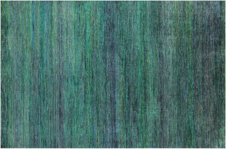 Purple Super Savannah Gabbeh Wool & Silk Handmade Rug - Manhattan Rugs