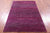 Purple Wool & Silk Super Savannah Gabbeh Hand Knotted Rug - Manhattan Rugs
